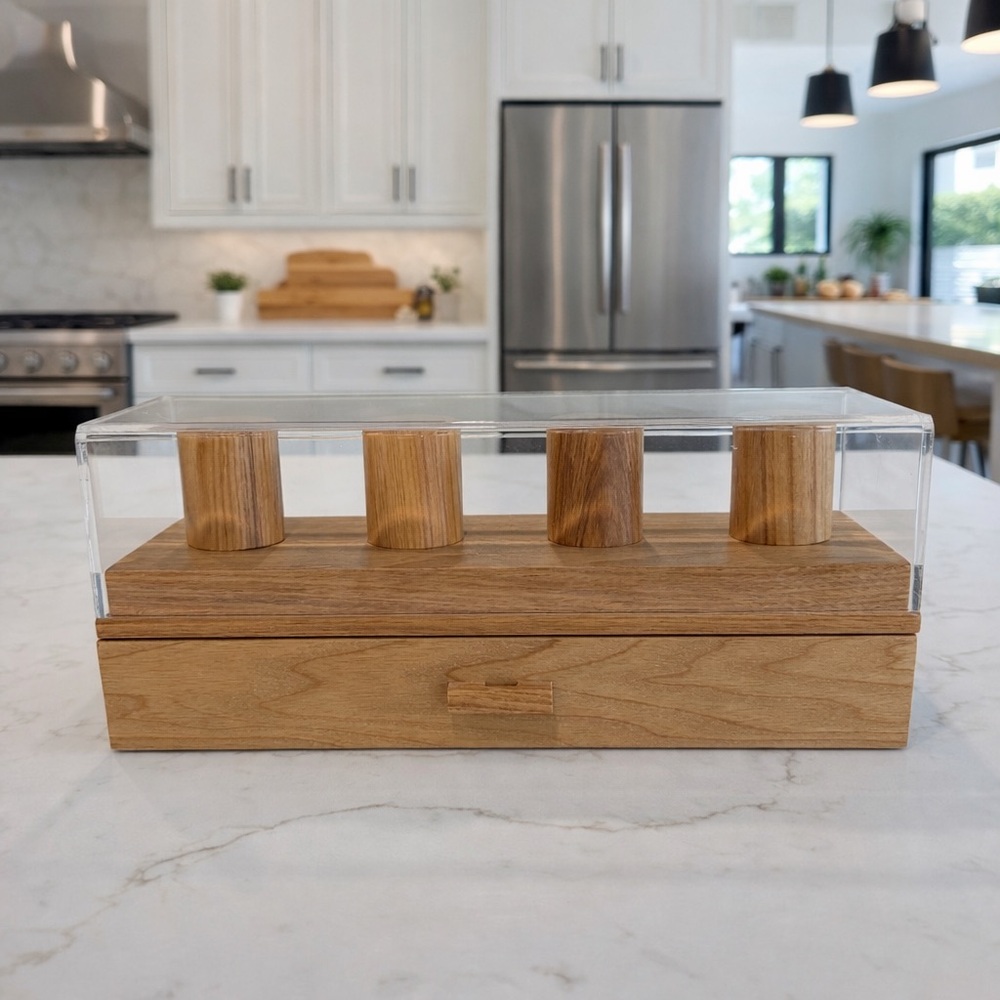 Wood and Acrylic Watch Display Box
